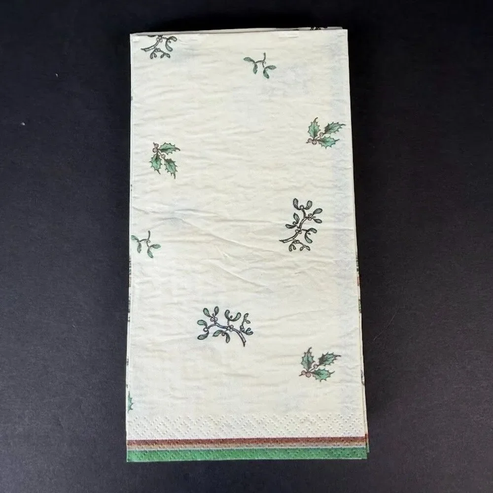 Lot of New & Open Spode Christmas Tree Paper Napkins-Beverage, Luncheon, Dinner